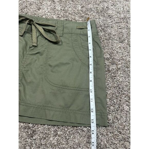 vintage y2k express mini mirco skirt army green utility drawstring waistband 2 - Picture 8 of 10
